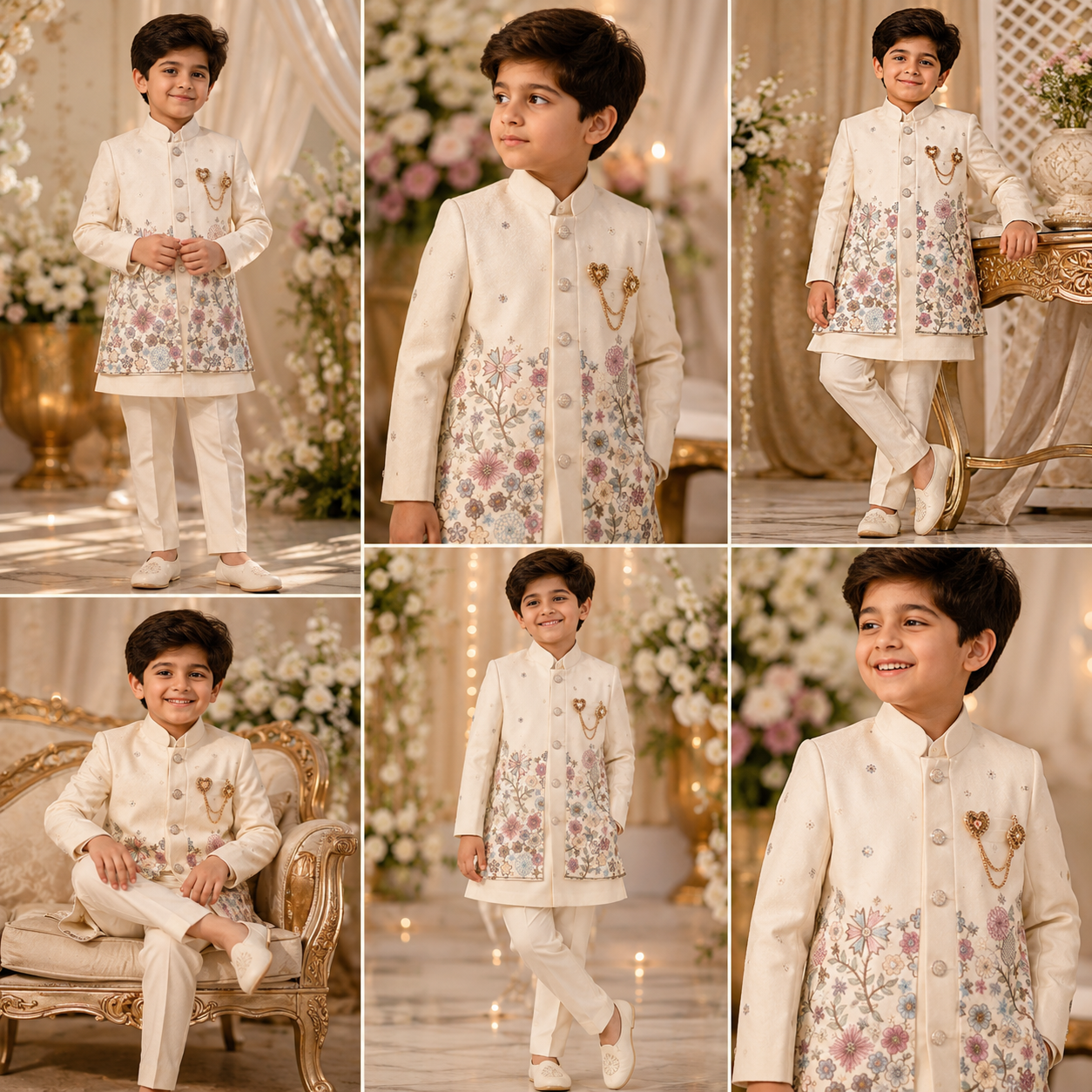 Floral Embroidered Indo-Western Set