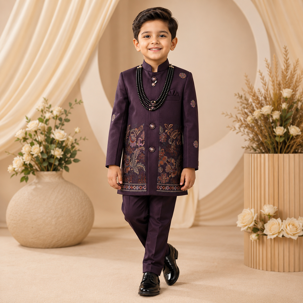 Premium Boys Ethnic Embroidered set