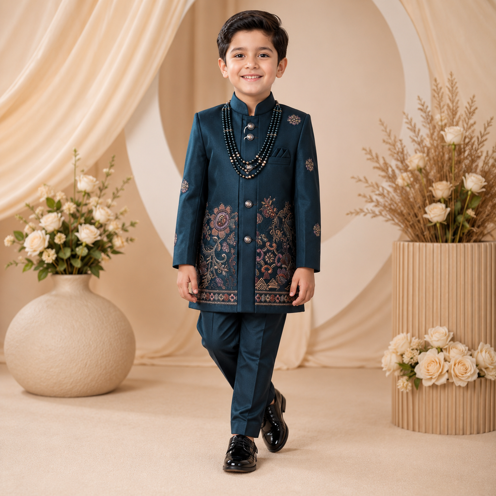 Premium Boys Ethnic Embroidered set