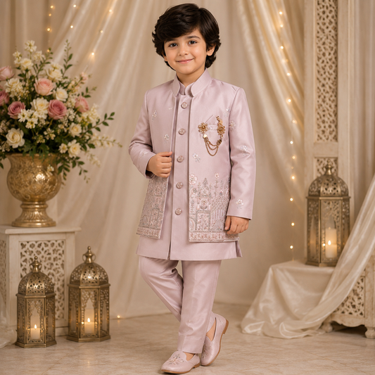 Royal Heritage Embroidered Shrug Set