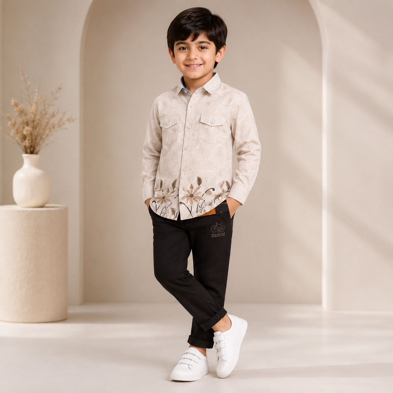 Floral Print Shirt & Pant Set