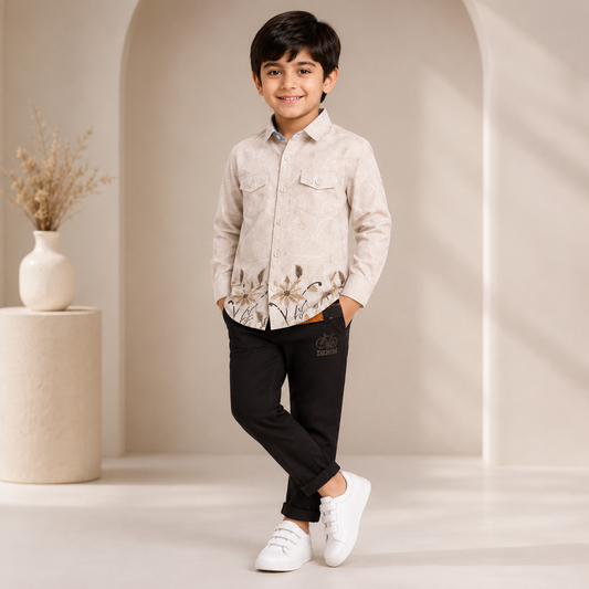 Floral Print Shirt & Pant Set