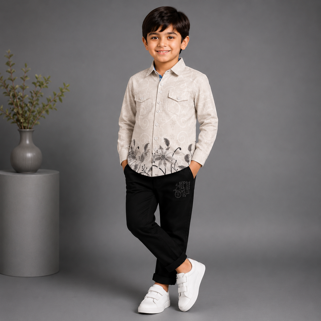 Floral Print Shirt & Pant Set