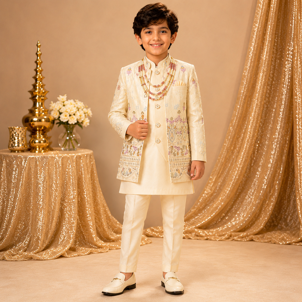 Embroidered Indo-Western Set