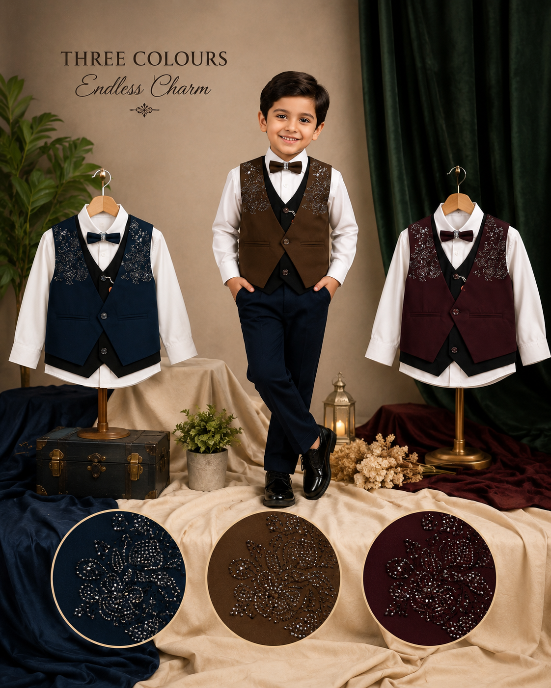 Mini Vastra Boys Premium Party Wear Suit