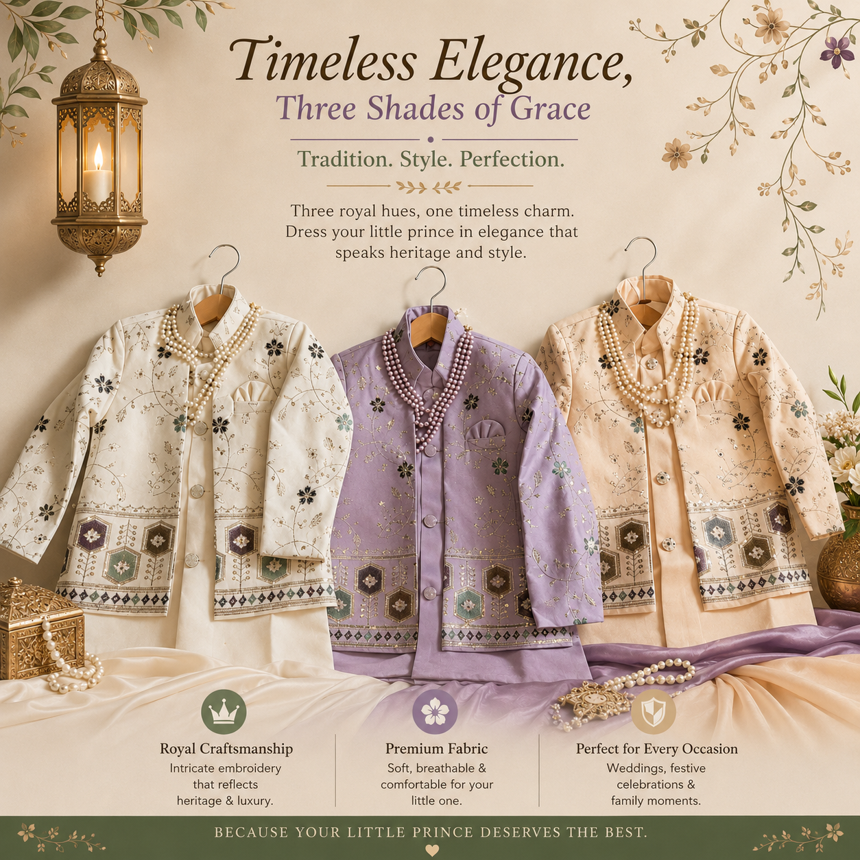 Royal Embroidered Indo-Western Set