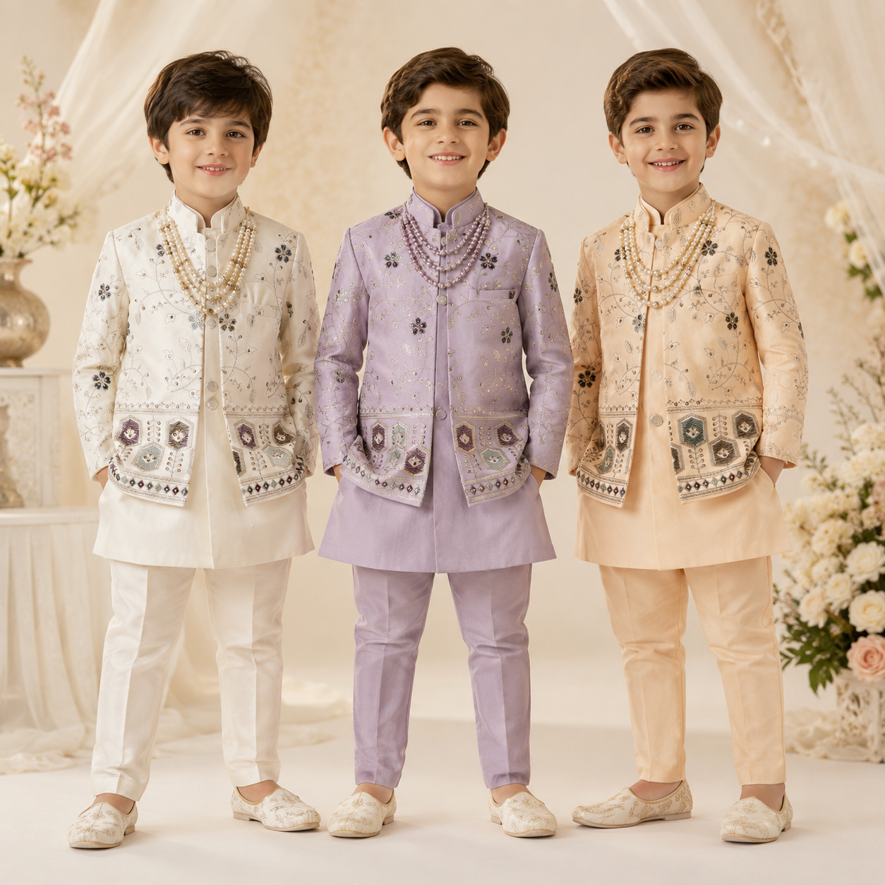 Royal Embroidered Indo-Western Set