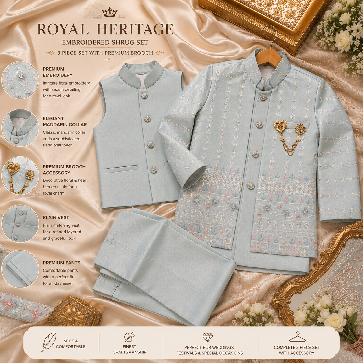 Royal Heritage Embroidered Set