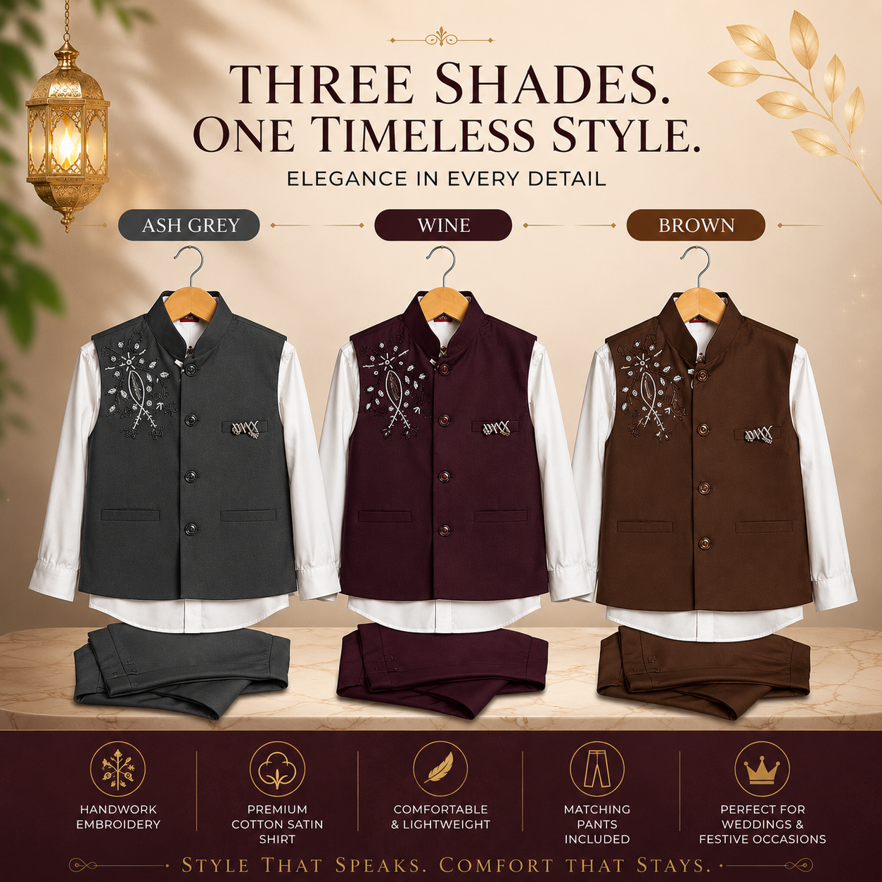 Premium Handwork Waistcoat Set