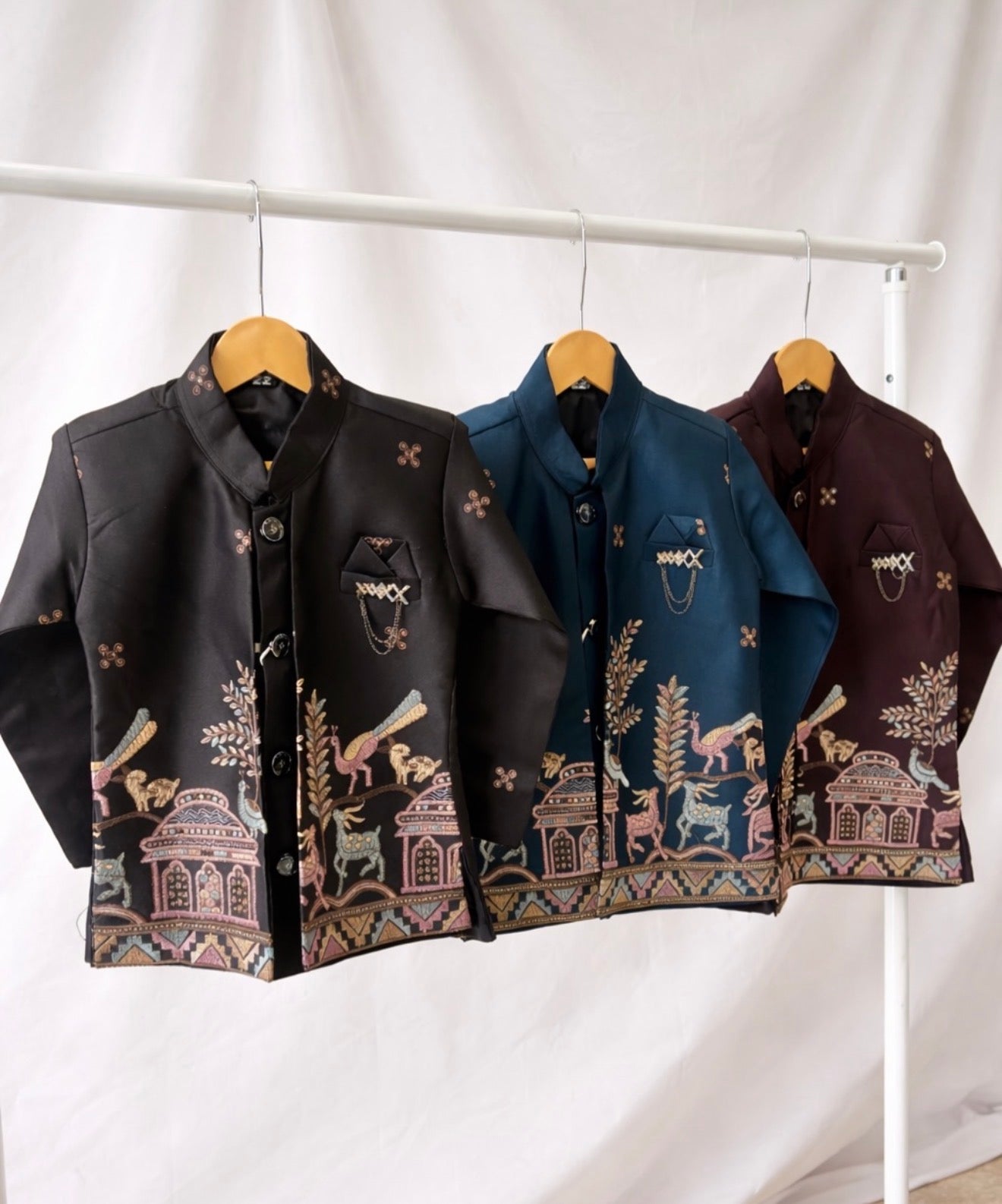 Royal Heritage Embroidered Bandhgala Jacket Suit
