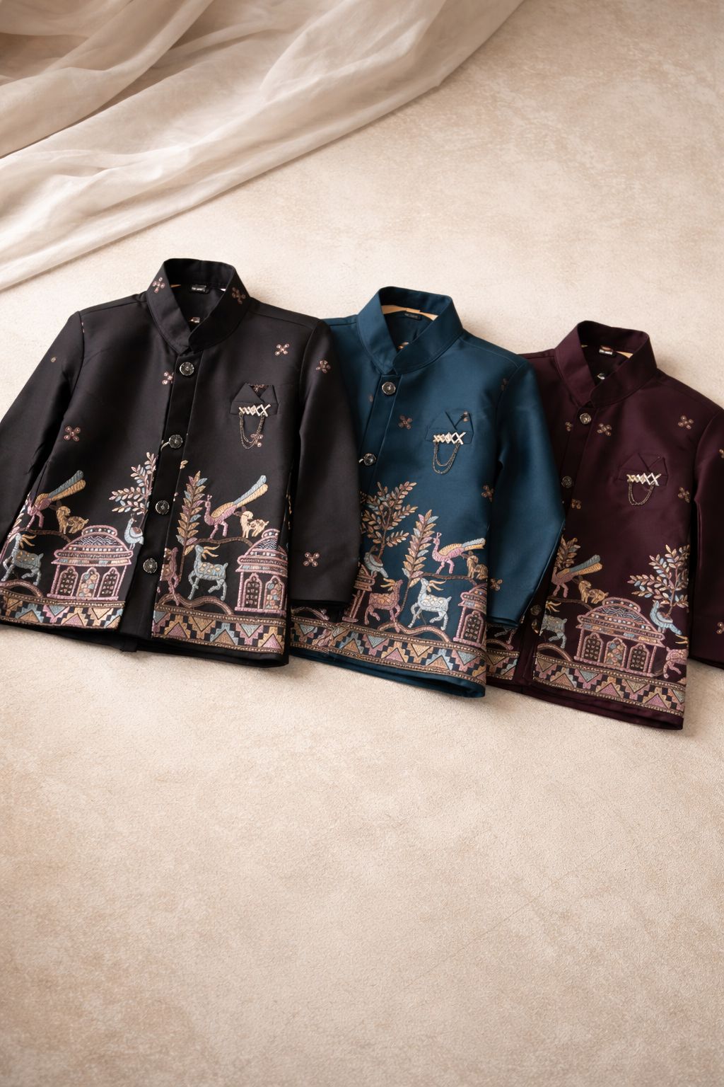 Royal Heritage Embroidered Bandhgala Jacket Suit