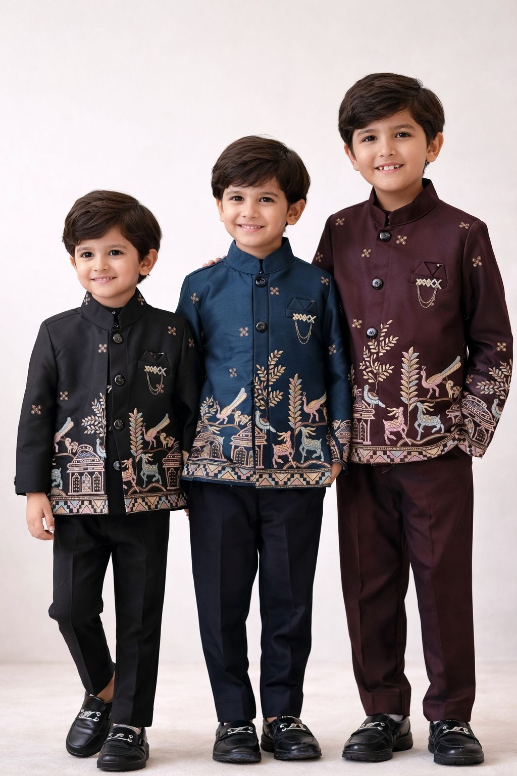 Royal Heritage Embroidered Bandhgala Jacket Suit